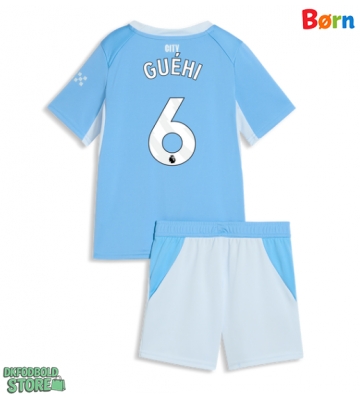Manchester City Marc Guehi #6 Replika Babytøj Hjemmebanesæt Børn 2026-27 Kortærmet (+ Korte bukser)